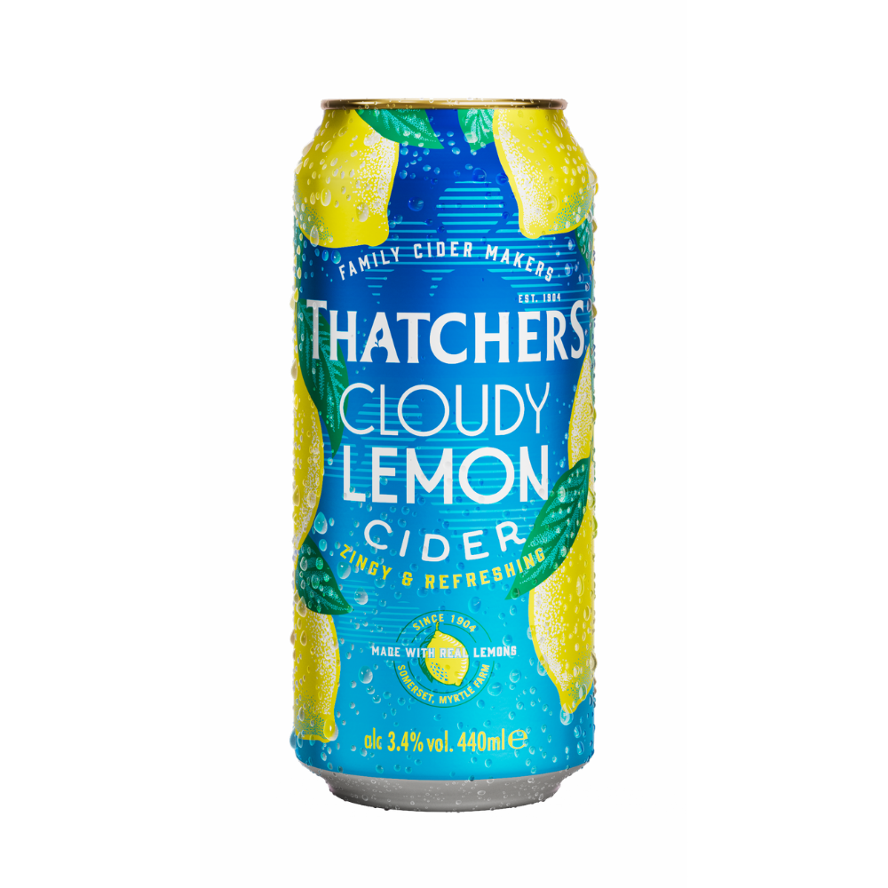 THATCHERS CLOUDY LEMON CIDER CANS 6 X 4 PACK 440ML