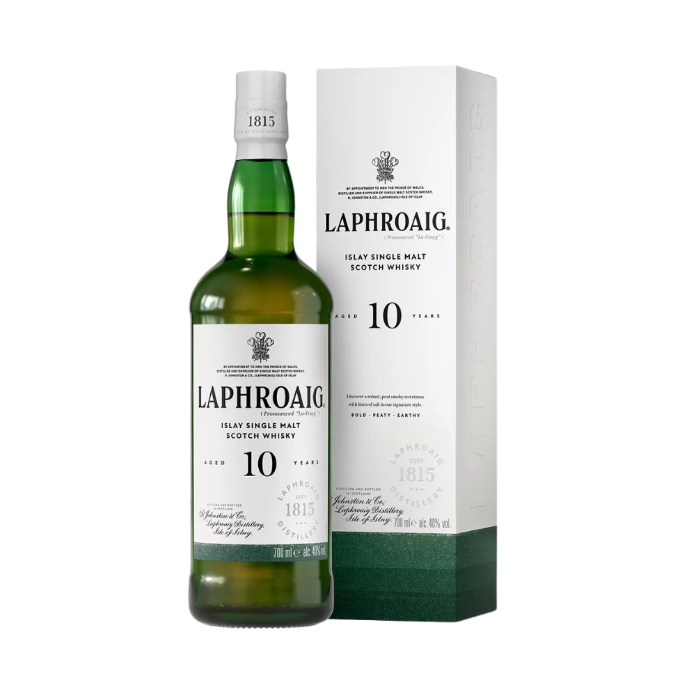 LAPHROAIG 10 YEAR OLD SINGLE MALT SCOTCH WHISKY 70CL
