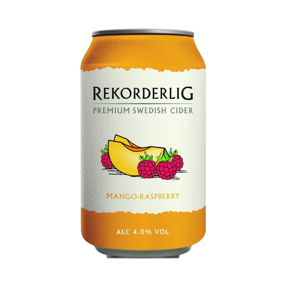 REKORDERLIG MANGO & RASPBERRY CIDER CANS 24 X 330ML