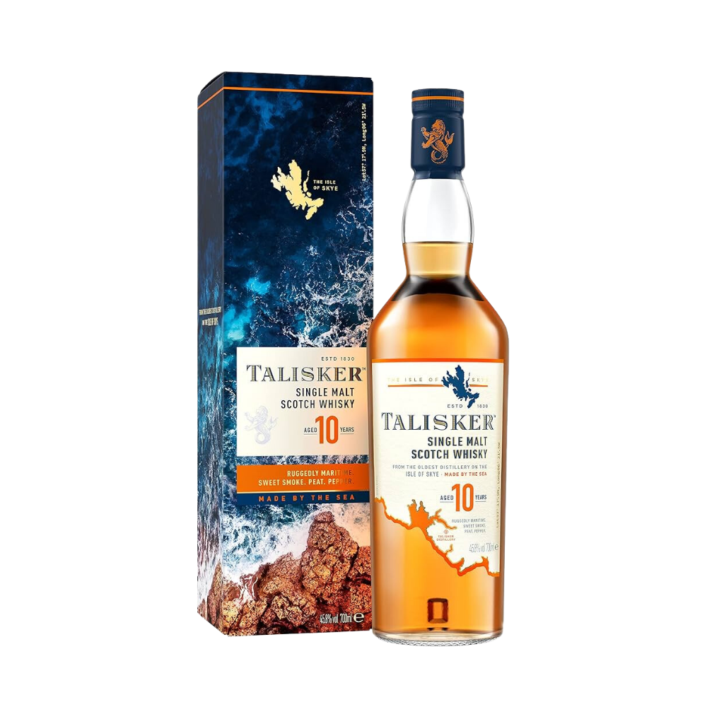 TALISKER 10 YEAR OLD SINGLE MALT SCOTCH WHISKY 70CL