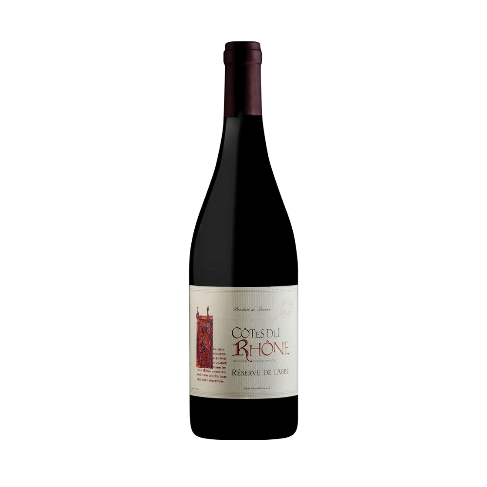 COTES DU RHONE ROUGE RESERVE DE L'ABBE 2023/25 750ML