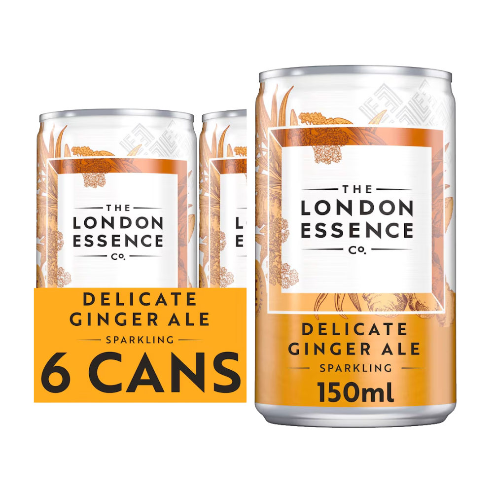 LONDON ESSENCE GINGER ALE CANS 6 X 4 PACK 150ML