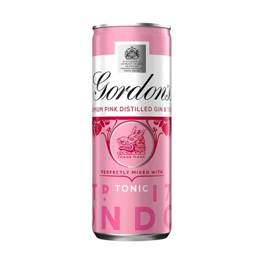 GORDONS PINK & TONIC CANS 250ML