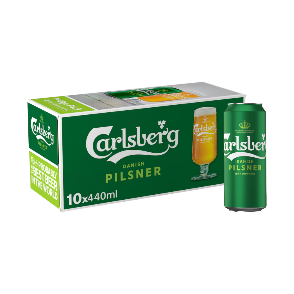 CARLSBERG PILSNER CANS 2 X 10 PACK 440ML