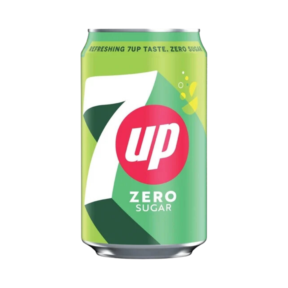 7UP ZERO CAN 330ML (PACKS OF 8)