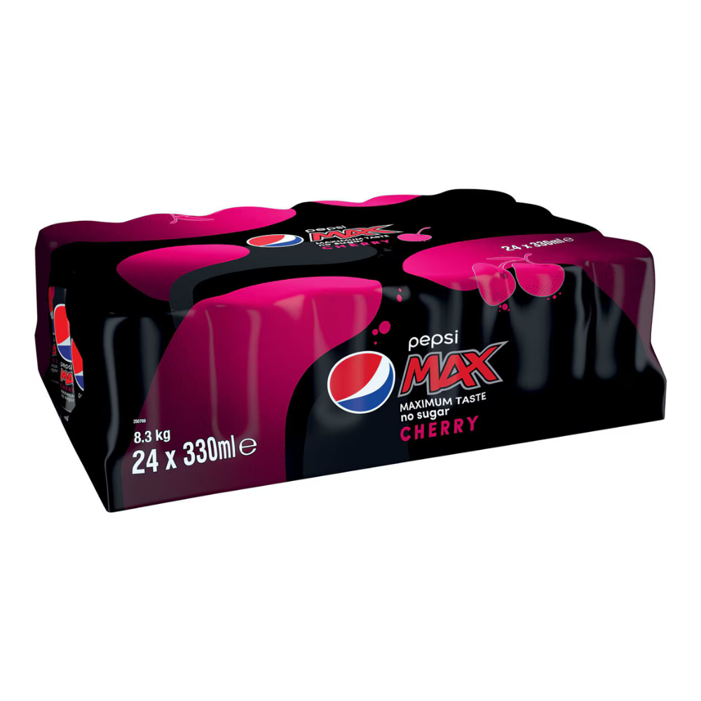 PEPSI MAX CHERRY (FILM) CANS 24 X 330ML