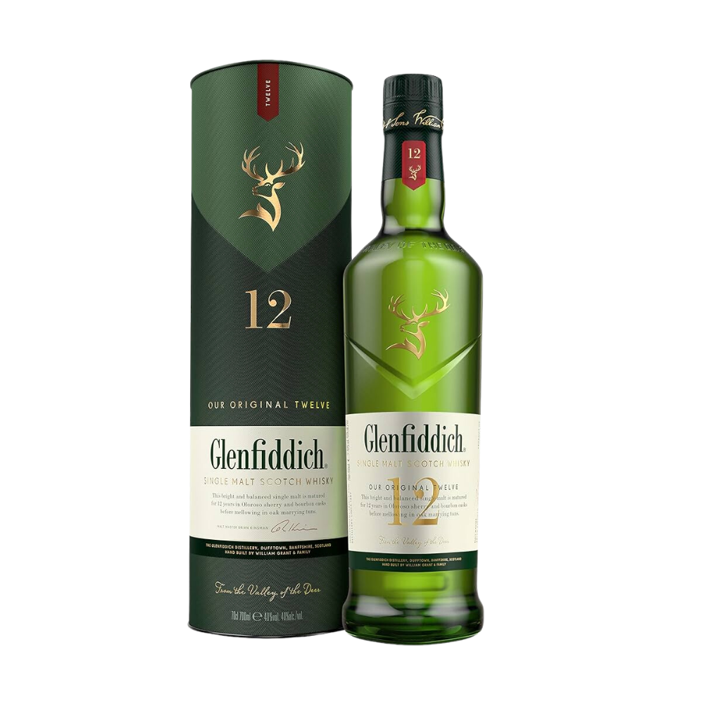 GLENFIDDICH 12 YEAR OLD SINGLE MALT SCOTCH WHISKY 70CL