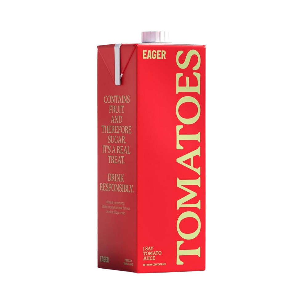 EAGER 100% PRESSED TOMATO JUICE NFC 8 X 1L