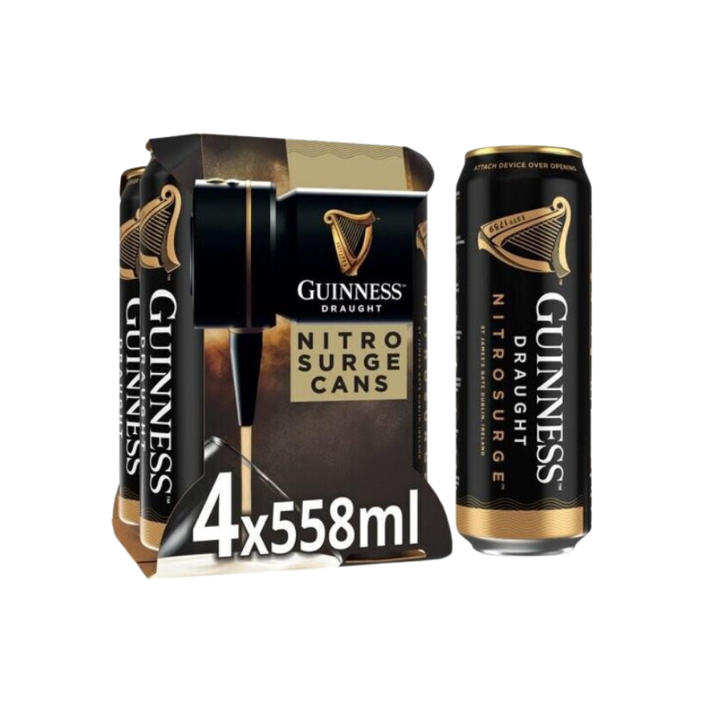 NITROSURGE GUINNESS CANS 6 X 4 PACK 558ML