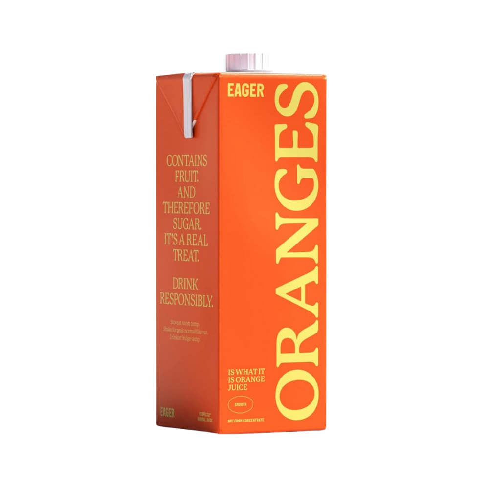 EAGER 100% SMOOTH ORANGE JUICE NFC 8 X 1L