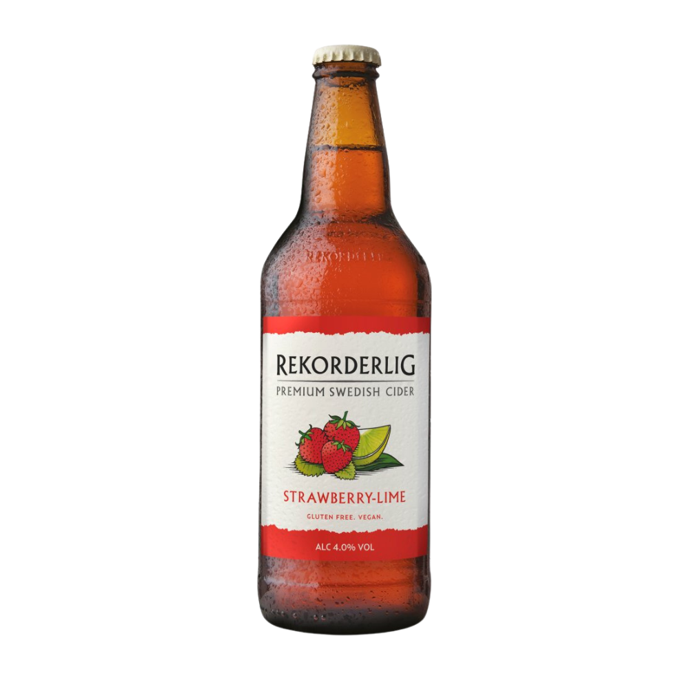 REKORDERLIG STRAWBERRY & LIME CIDER NRB 15 X 500ML