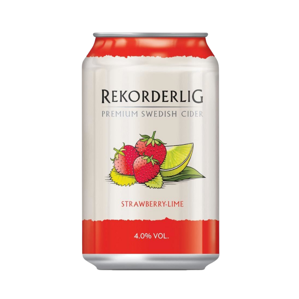 REKORDERLIG STRAWBERRY & LIME CIDER CANS 24 X 330ML