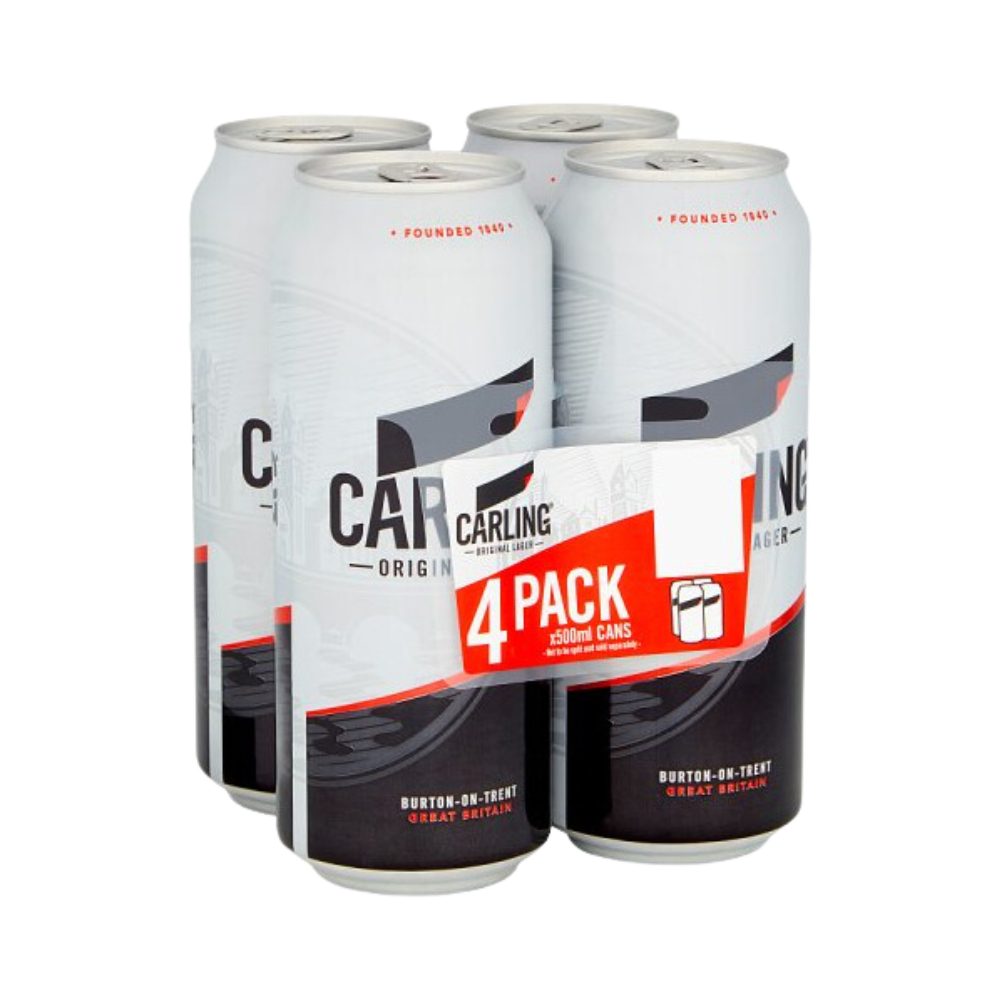 CARLING LAGER CANS 24 X 500ML