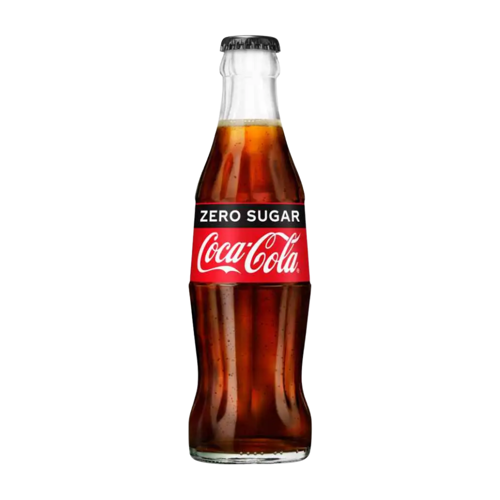 COCA COLA ZERO GLASS 330ML