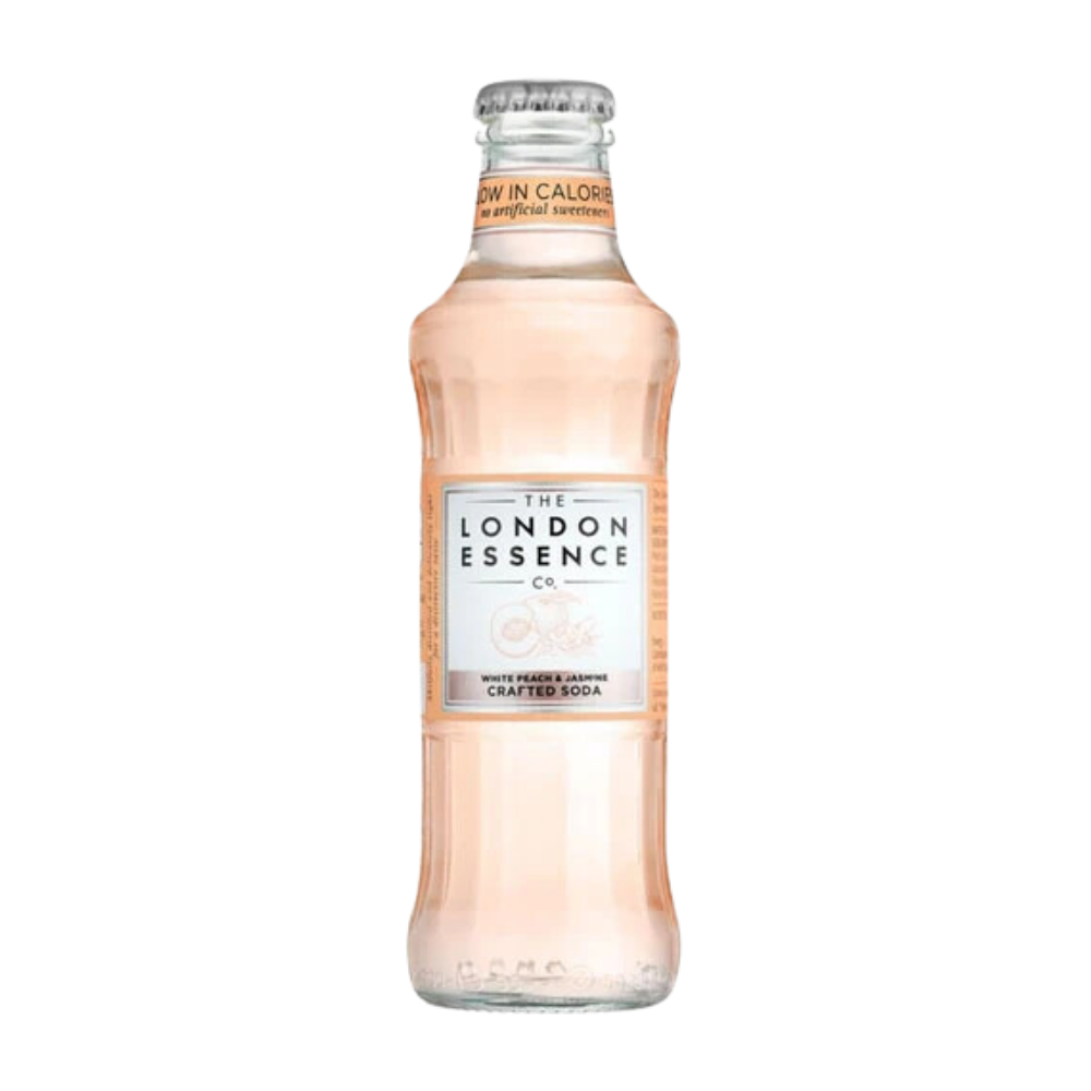 LONDON ESSENCE SODA WHITE PEACH & JASMINE GLASS 24 X 200ML