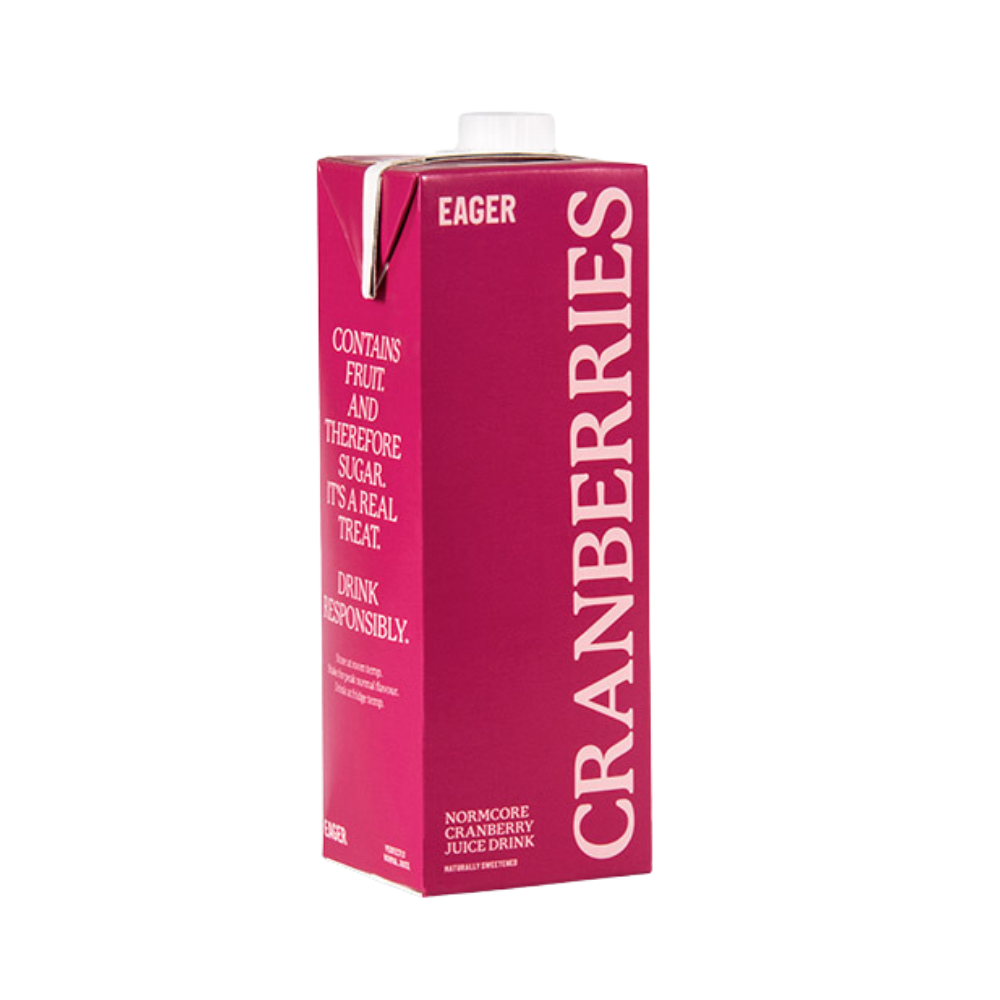 EAGER CRANBERRY JUICE 8 X 1L