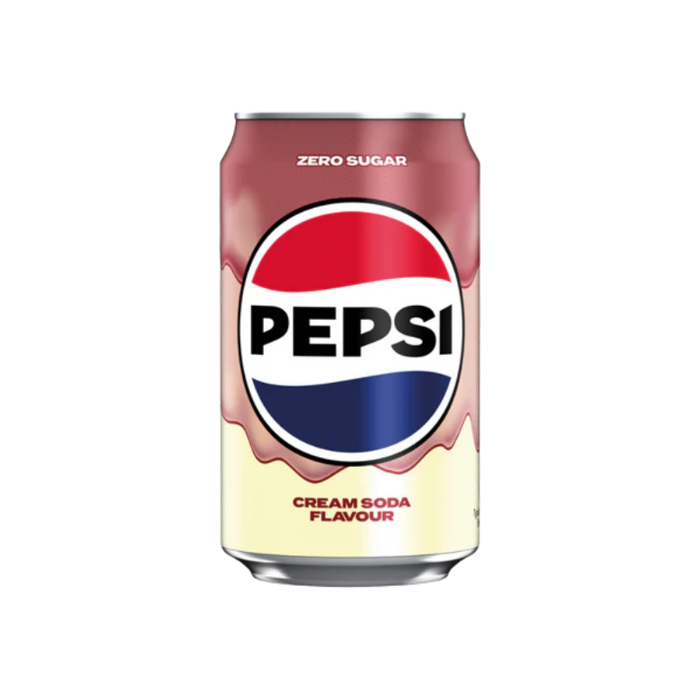 PEPSI CREAM SODA CAN 330ML (PACKS OF 8)
