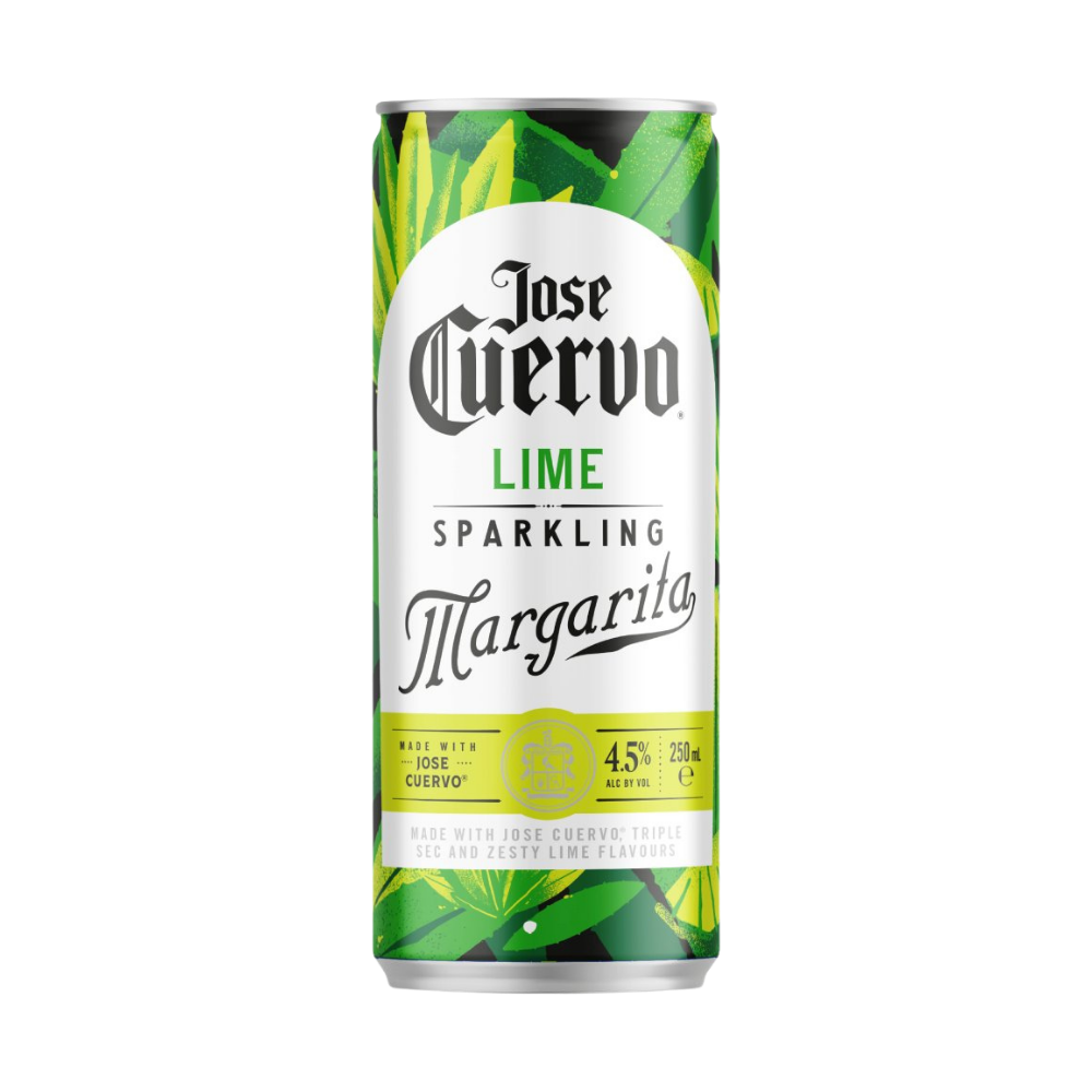 JOSE CUERVO LIME SPARKLING MARGARITA CANS 12 X 250ML