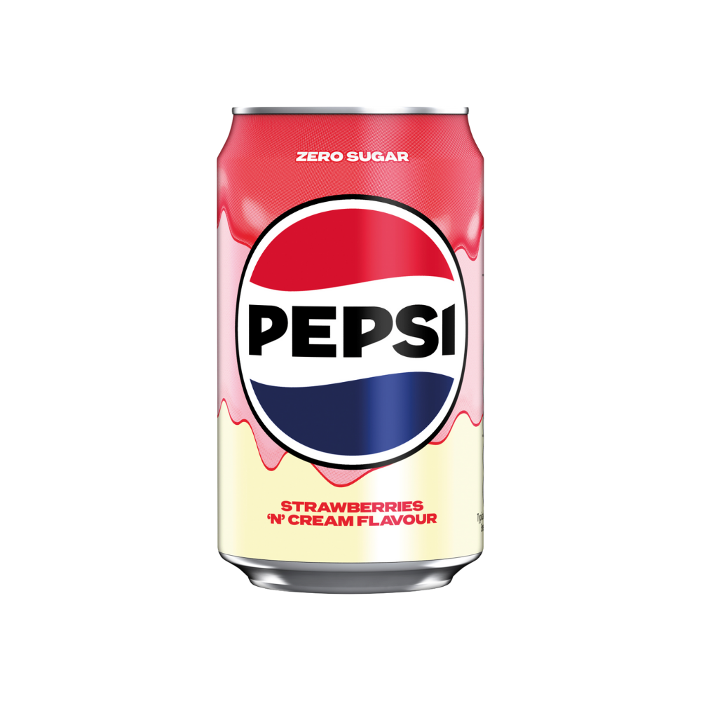 PEPSI STRAWBERRY & CREAM CAN 330ML
