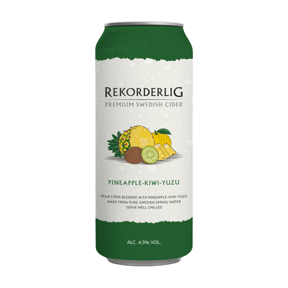 REKORDERLIG PINEAPPLE & KIWI CANS 12 X 500ML