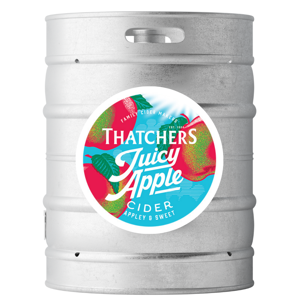 THATCHERS JUICY APPLE CIDER 11G KEG
