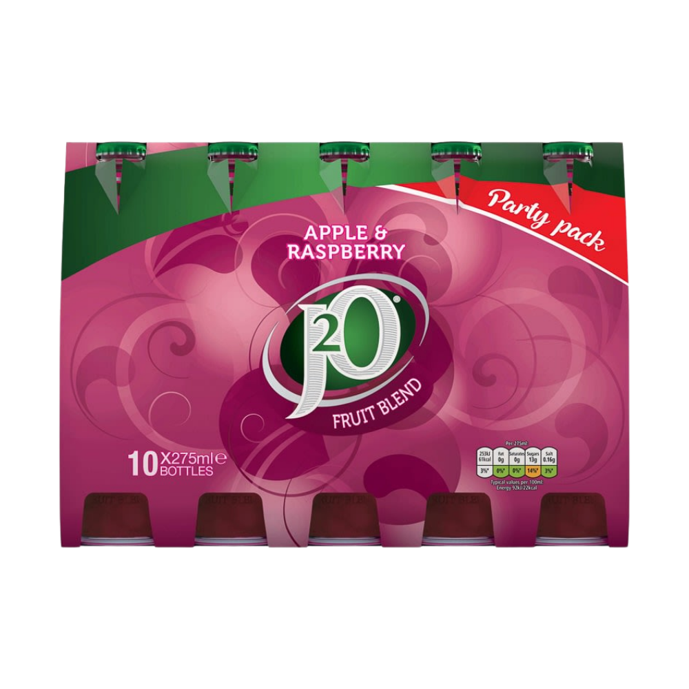 J20 APPLE & RASPBERRY (FILM) NRB 3 X 10 PACK 275ML