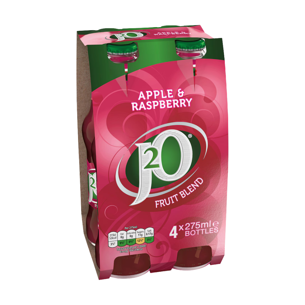 J20 APPLE & RASPBERRY NRB 6 X 4 PACK 275ML