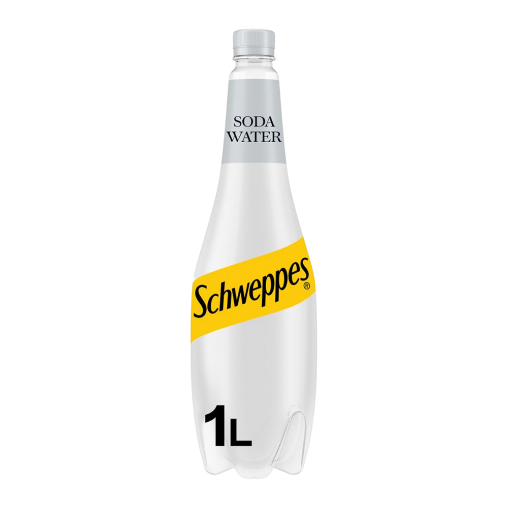 SCHWEPPES SODA WATER PET 1L