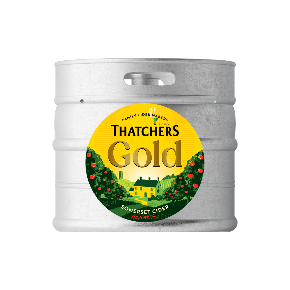 30L THATCHERS GOLD CIDER KEG