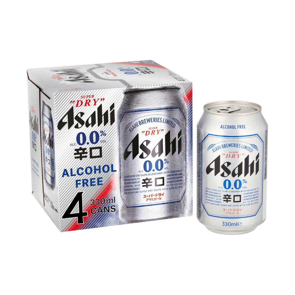 ASAHI ZERO 0.0% NRB 330ML (PACKS OF 4)
