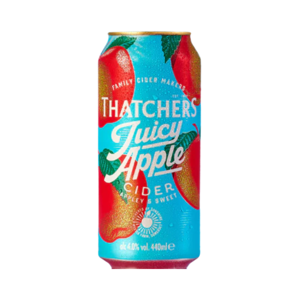 THATCHERS JUICY APPLE CIDER CAN 440ML