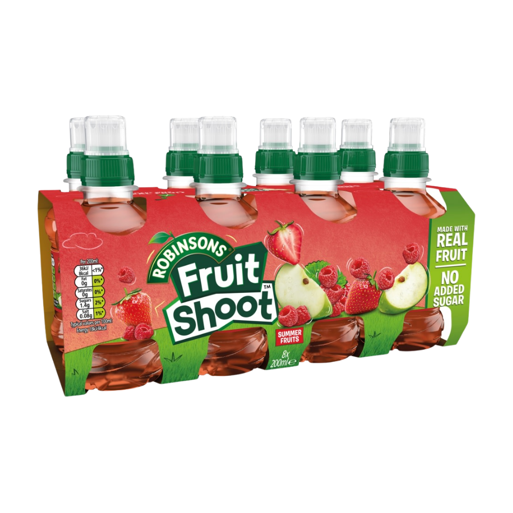 ROB NAS SUMMER FRUITS  F SHOOT PET 200ML (PACKS OF 8)